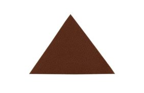 202 термоаппликация из кожи 100% треугольник 5см цв.светло-коричневый 02 (уп.2шт) бс | Распродажа! Успей купить!