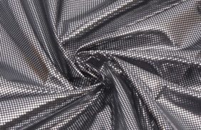 ткань подкладочная 210t 100%pe цв s-580 черный/серебро фольгированная шир 150см (уп 5м) ks купить по цене 1200 руб в розницу от 1 метра - в интернет-магазине Веллтекс
